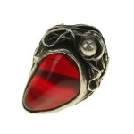 Ring with red agate, Danuta Kobielska (238)