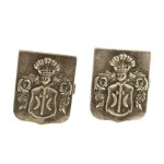 Cufflinks with Ostoja coat of arms, silver (244)