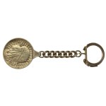 Key ring with pre-war five-dollar coin, Warmet (243)