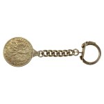 Key ring with pre-war five-dollar coin, Warmet (243)