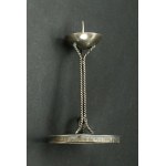 Candle holder, ORNO, silver (253)