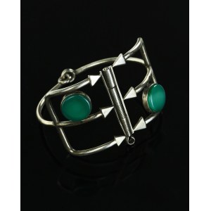 Blue agate bracelet, ORNO (118)