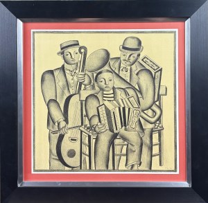 Fernand LEGER (1881 - 1955), Muzykanci(Les Musiciens)1975