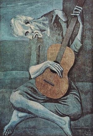 Pablo Picasso (1881-1973) „Stary gitarzysta” (El viejo guitarrista) 1904