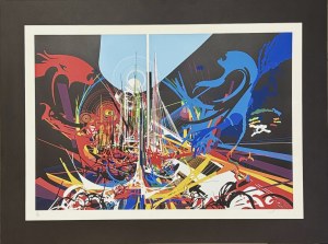 Raymond Moretti (1931-2005) Metropolis z cyklu Iluminacje, lata 80-te XX wieku