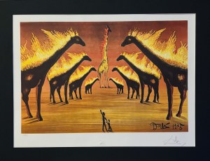 Salvador Dali (1904-1989) „Les Girafes en Feu” (Płonące żyrafy) 1981(1975)