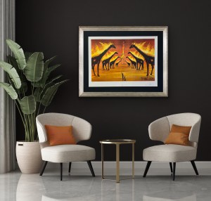 Salvador Dali (1904-1989) „Les Girafes en Feu” (Płonące żyrafy) 1981(1975)