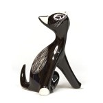 SITTING KITTY [1951] Zdana Kosicka - "Bogucice" Porcelain Factory, Katowice