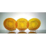 SAHARA PLATE SET by Eryk TRZEWIK DROST - "Ząbkowice" Household Glassworks, Dąbrowa Górnicza