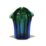 JAŚ VASE K Jan Sylwester DROST (?) - "Ząbkowice" Household Glassworks, Dąbrowa Górnicza - Ząbkowice