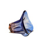 ROTTERDAM VASE, low form, by BOGDAN KUPCZYK – "Ząbkowice" Household Glassworks, Dąbrowa Górnicza