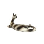 "Lying Cat" [1958] Ćmielów, Mieczysław Naruszewicz - "Ćmielów" Tableware Porcelain Factory