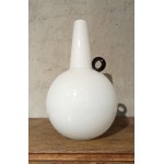 VASE WITH A BLACK HANDLE - "TARNOWIEC" Glassworks