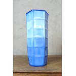 HEXAGONAL VASE by Bogdan KUPCZYK - "Ząbkowice" Household Glassworks, Dąbrowa Górnicza