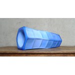 HEXAGONAL VASE by Bogdan KUPCZYK - "Ząbkowice" Household Glassworks, Dąbrowa Górnicza