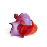 "DONKEY" VASE by Czesław ZUBER - "Barbara" Art Glassworks in Polanica-Zdrój