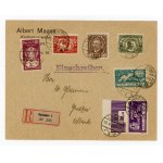 Local registered letter from Gniezno sent on 7.2.1920. (157)