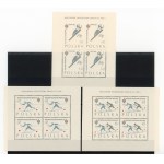 Ski World Championships in Zakopane, 1962. set of non-cancelled blocks of 3. (159)