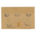 Incomplete series Eagle on heraldic shield 1919, on envelope cutout (162)