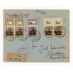 Registered letter from Sieradz to Munich, 1918 (163)