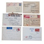 Correspondence of internees in Switzerland 1943-1946. set of 6. (239)