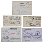 Set of camp correspondence 1939-1944. total 5 pieces. (241)