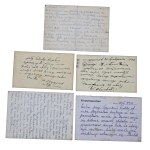 Set of camp correspondence 1939-1944. total 5 pieces. (241)