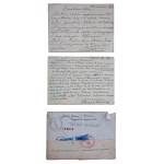 Correspondence of those interned in Romania 1939. set of 3 pcs. (242)