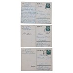 Correspondence of a forced laborer from the camp in Opole, 1940. set of 3. (246)