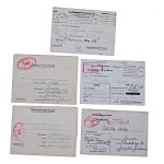 Set of camp correspondence 1940-1941. total of 5 pieces. (249)