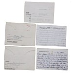 Set of camp correspondence 1940-1941. total of 5 pieces. (249)