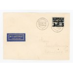 GG, Stamp of reprint issue for 3/3 zloty on envelope, 1940 (370)