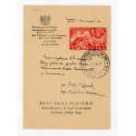 "WE KEEP WATCH OVER THE ODER - DAYS OF SZCZECIN". 1946, Szczecin 1, stamp on special card (391)