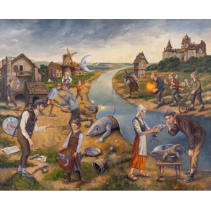 Dariusz Milinski (né en 1957), peinture de la série Métamorphoses, 2025