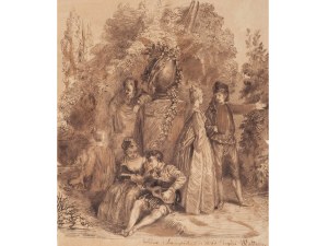JEAN - ANTOINE WATTEAU, 1684 - 1721, CIRCLE OF