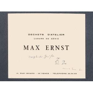 MAX ERNST *, 1891 - 1976