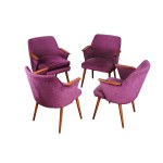 4 ARMCHAIRS, DDR, 1970S