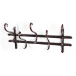 THONET WALL COAT RACK, 5 HOOKS