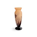 VASO DI HENRI MONTESY, CON DECORAZIONE FLOREALE