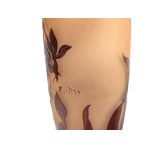 VASO DI HENRI MONTESY, CON DECORAZIONE FLOREALE