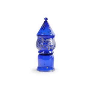 TOWER-SHAPED LIDDED GOBLET, DESIGNED BY DAGOBERT PECHE