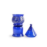 TOWER-SHAPED LIDDED GOBLET, DESIGNED BY DAGOBERT PECHE