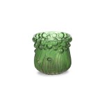 VASO ART NOUVEAU, VERDE, VETRO IRIDESCENTE