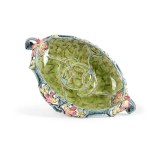 ART NOUVEAU JARDINIÈRE, COLORFULLY DECORATED MAJOLICA