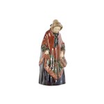 FIGURA IN CERAMICA VECCHIA DONNA DI GMUNDEN, DESIGN DI FRANZ SCHLEISS