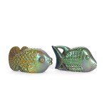 ZSOLNAY, PÉCS, TWO FISH