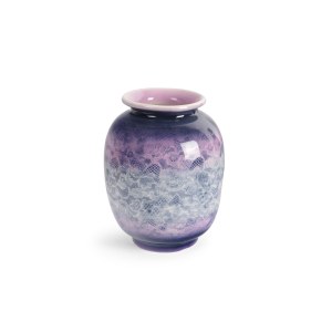 CERAMIC VASE WITH LACE DECORATION, GOLDSCHEIDER DESIGN
