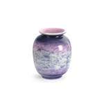 CERAMIC VASE WITH LACE DECORATION, GOLDSCHEIDER DESIGN