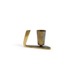 HAGENAUER HAND CANDLEHOLDER, BRASS