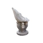 SET DA GIARDINO IN PIETRA DI TRAVERTINO, NON FUSO, COMPOSTO DA: